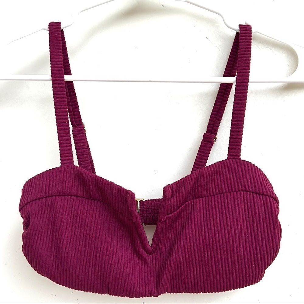 DIP Maroon Bikini Top size Small